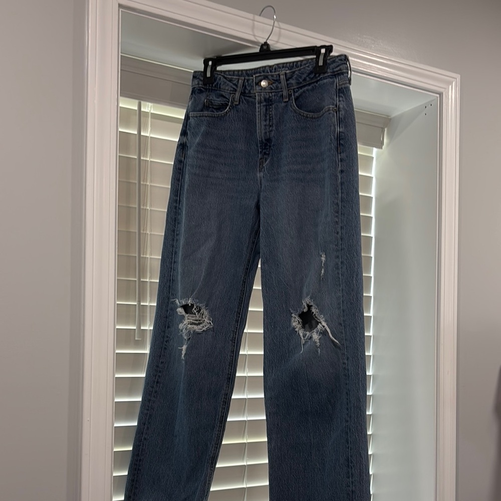 Old Navy Light Blue Wide Leg Jeans